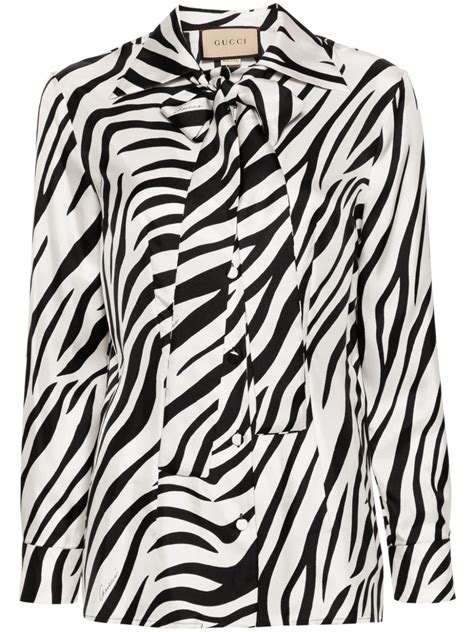 gucci zebra print|Gucci zebra print silk shirt .